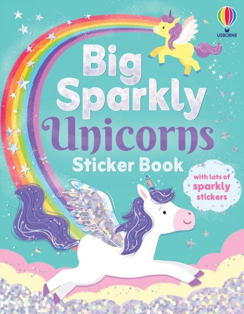okładka Big Sparkly Unicorns Sticker Book książka
