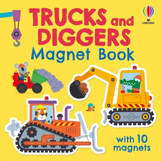 okładka Trucks and Diggers Magnet Book książka | Kristie Pickersgill