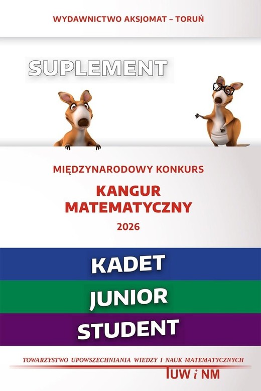 okładka Mat. z wesołym kangurem. Suplement 2026 Kadet... książka | Praca Zbiorowa