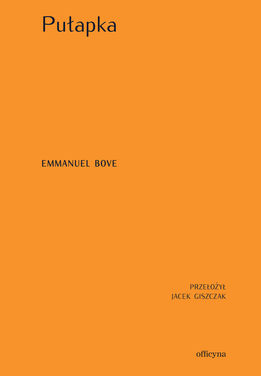 okładka Pułapka ebook | epub, mobi | Emmanuel Bove