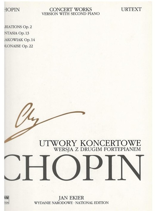 okładka Utwory koncertowe w. z 2 fortepianem książka | Fryderyk Chopin