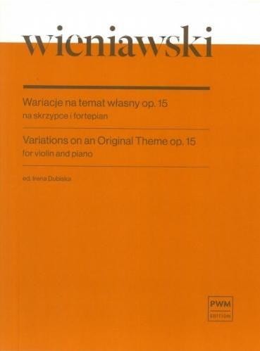 okładka Wariacje na temat własny, op. 15 na skrzypce... książka | Wieniawski Henryk