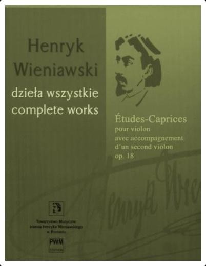 okładka Etudes-Caprices op.18 książka | Wieniawski Henryk