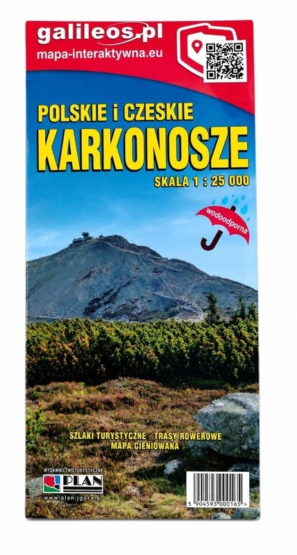 okładka Mapa turyst. Polskie i Czeskie Karkonosze 1:25 000 książka | Praca Zbiorowa