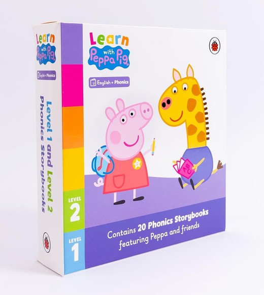 okładka Learn with Peppa. 1-20 Tuckbox książka | Opracowanie zbiorowe