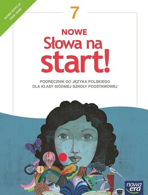 okładka J.Polski SP 7 Nowe Słowa na start neon podr. 2026 książka | Praca Zbiorowa