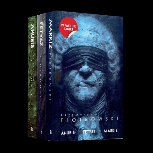 okładka Pakiet: Anubis / Fetysz / Markiz książka | Przemysław Piotrowski