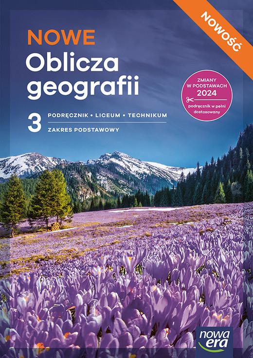 okładka Nowa Geografia NOWE OBLICZA GEOGRAFII podręcznik część 3 zakres podstawowy EDYCJA 2026 książka | Adamiak Czesław, Świtoniak Marcin