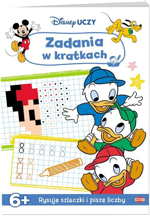 okładka Disney uczy. Miki. Zadania w kratkach książka | Praca Zbiorowa