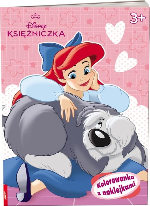 okładka Disney Księżniczka. Kolorowanka z naklejkami książka | Praca Zbiorowa