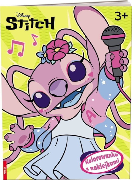 okładka Disney Stitch. Kolorowanka z naklejkami książka | Praca Zbiorowa