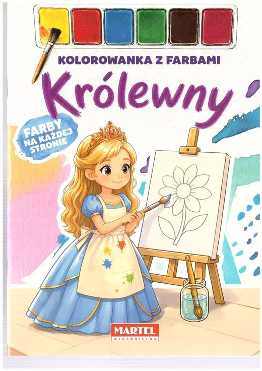 okładka Kolorowanka z farbami Królewny książka | Praca Zbiorowa