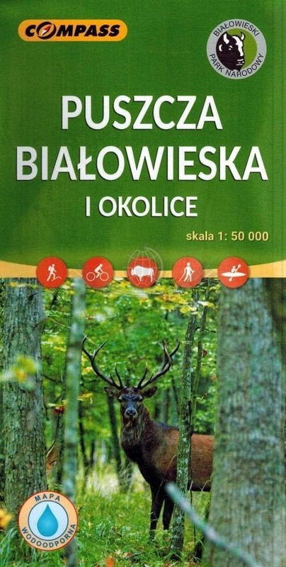 okładka Mapa tur. - Puszcza Białowieska i okolice 1:50 000 książka | Praca Zbiorowa
