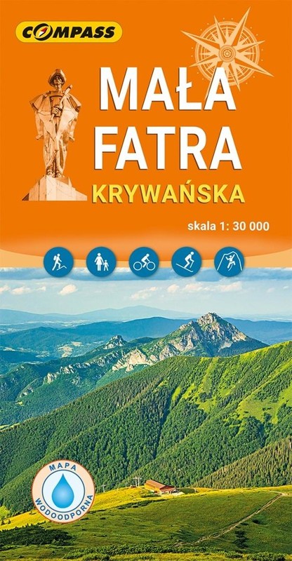 okładka Mapa turystyczna - Mała Fatra Krywańska 1:30 000 książka | Praca Zbiorowa