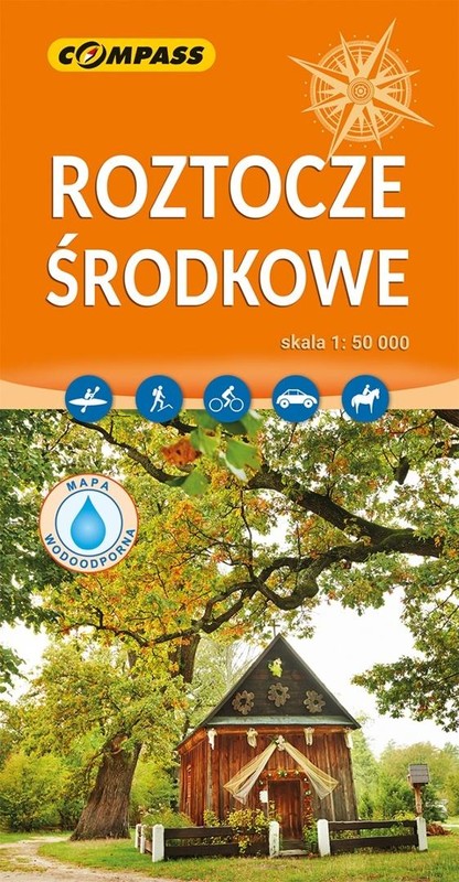 okładka Mapa turystyczna - Roztocze Środkowe 1:50 000 książka | Praca Zbiorowa