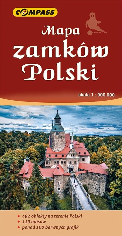 okładka Mapa zamków Polski 1:900 000 książka | Praca Zbiorowa