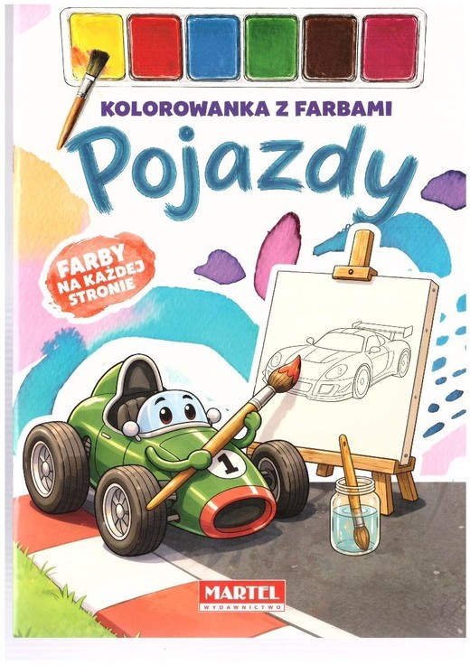 okładka Kolorowanka z farbami Pojazdy książka | Praca Zbiorowa