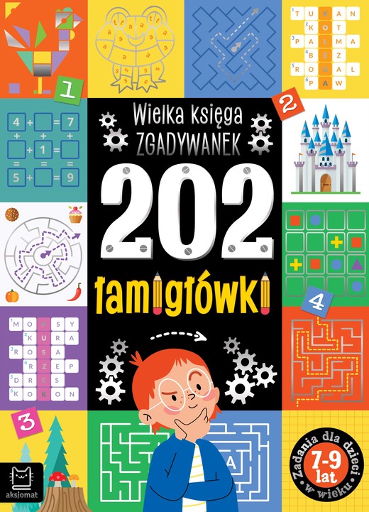 okładka 202 łamigłówki. Wielka księga zgadywanek 7-9 lat książka | Beata Karlik