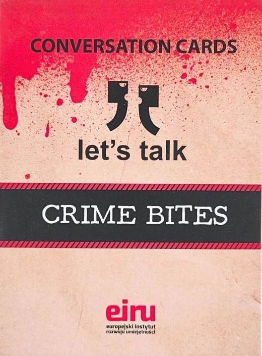 okładka Karty Konwersacyjne. Let's talk Crime bites książka | Praca Zbiorowa