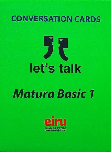 okładka Karty Konwersacyjne. Let's talk Matura Basic 1 książka | Praca Zbiorowa