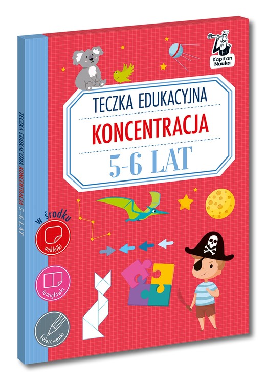 okładka Teczka edukacyjna. Koncentracja. 5-6 lat. Kapitan Nauka książka | Szumska Katarzyna