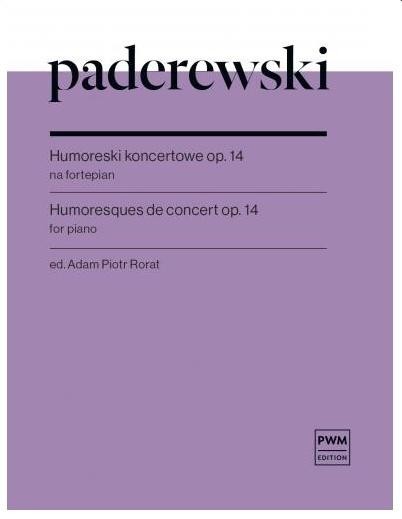 okładka Humoreski koncertowe op.14 na fortepian książka | Paderewski IgnacyJan