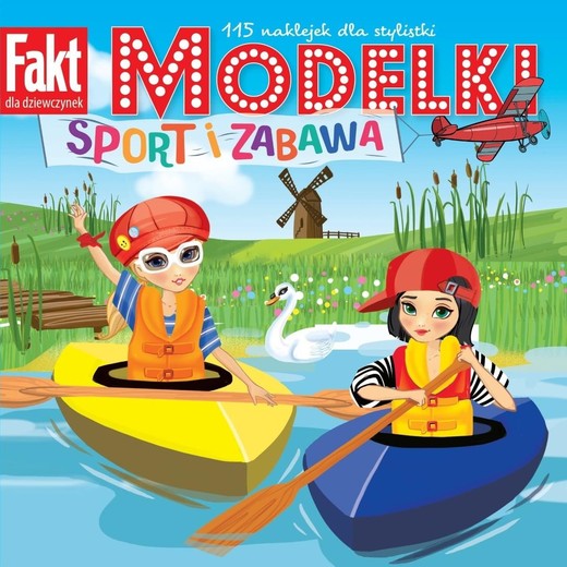 okładka Modelki. Sport i zabawa. 115 naklejek dla stylistk książka | Praca Zbiorowa