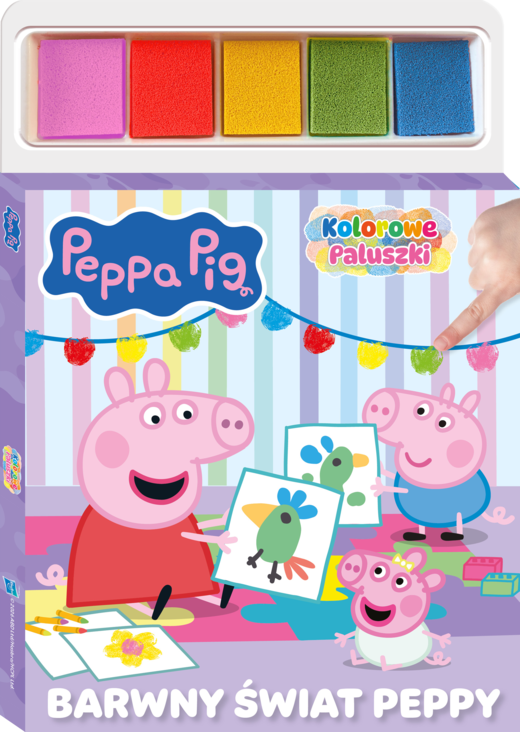 okładka Barwny świat Peppy. Świnka Peppa. Kolorowe Paluszki książka | Opracowanie zbiorowe