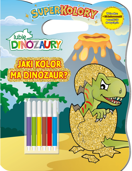 okładka Jaki kolor ma dinozaur? Lubię Dinozaury. Superkolory książka | Opracowanie zbiorowe