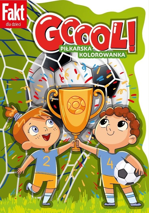 okładka Goool! Piłkarska kolorowanka książka | Praca Zbiorowa