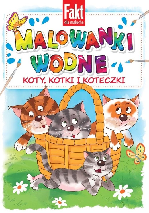 okładka Koty, kotki i koteczki. Malowanki wodne książka | Praca Zbiorowa