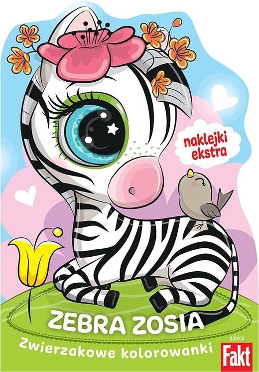 okładka Zebra Zosia naklejki ekstra książka | Praca Zbiorowa