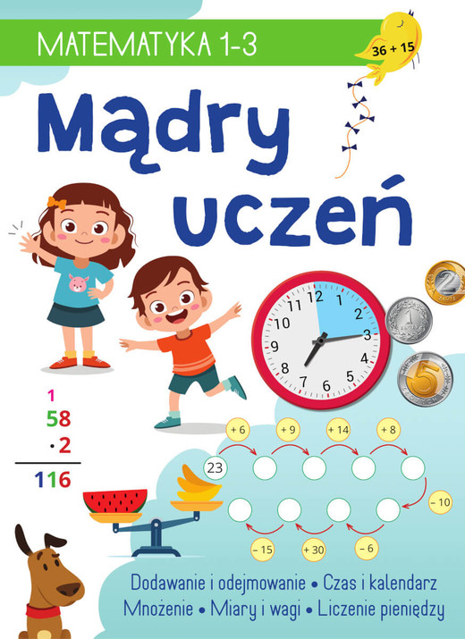 okładka Mądry uczeń. Matematyka 1-3 książka | Tamara Malska