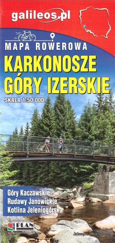 okładka Karkonosze, Góry Izerskie - mapa rowerowa książka | Praca Zbiorowa