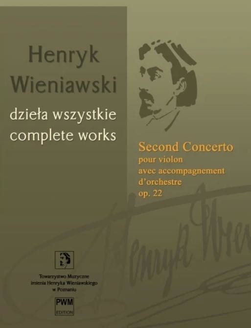 okładka Koncert skrzypcowy na skrzypce i orkiestrę op. 22 książka | Wieniawski Henryk