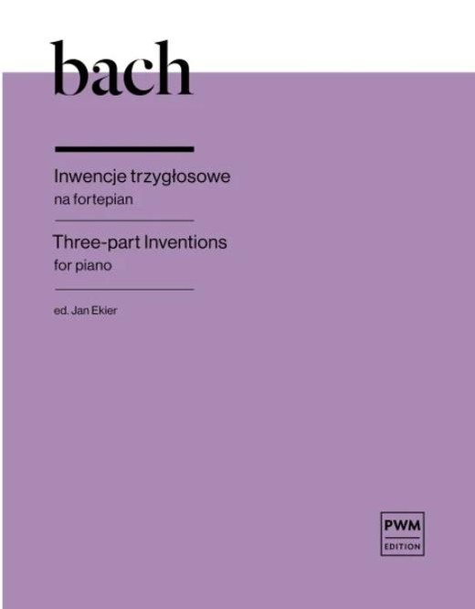 okładka Inwencje trzygłosowe na fortepian książka | Bach JohannSebastian