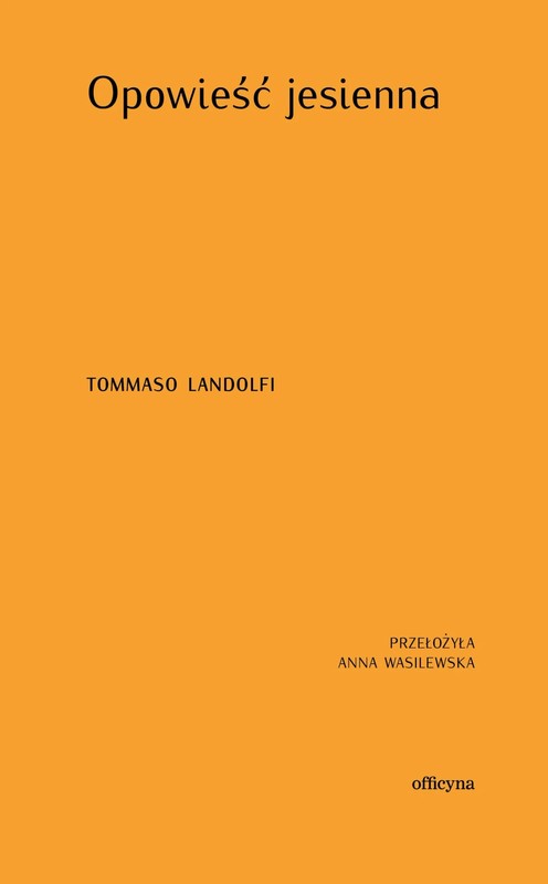 okładka Opowieść jesienna ebook | epub, mobi | Landolfi Tommaso