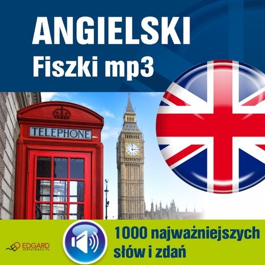 okładka Angielski Fiszki mp3 1000 najważniejszych słów i zdań audiobook | MP3 | Autor zbiorowy