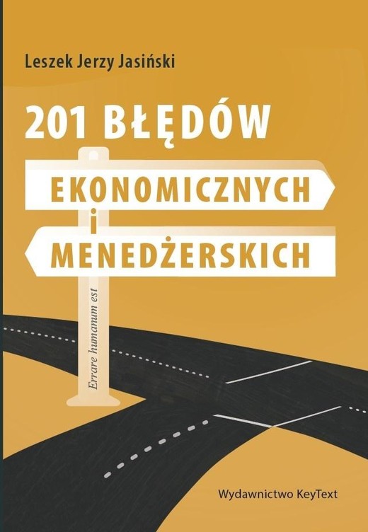 okładka 201 błędów ekonomicznych i menedżerskich książka | Jasiński Leszek