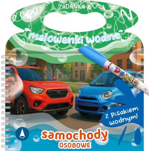 okładka Samochody osobowe. Zadanka & malowanki wodne książka | Wioleta Żyłowska