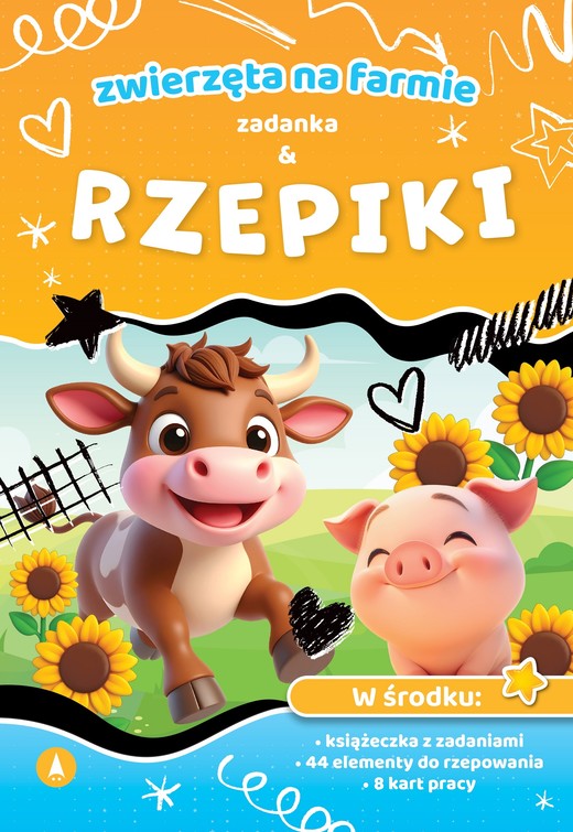 okładka Zwierzęta na farmie. Zadanka & rzepiki książka | Wioleta Żyłowska