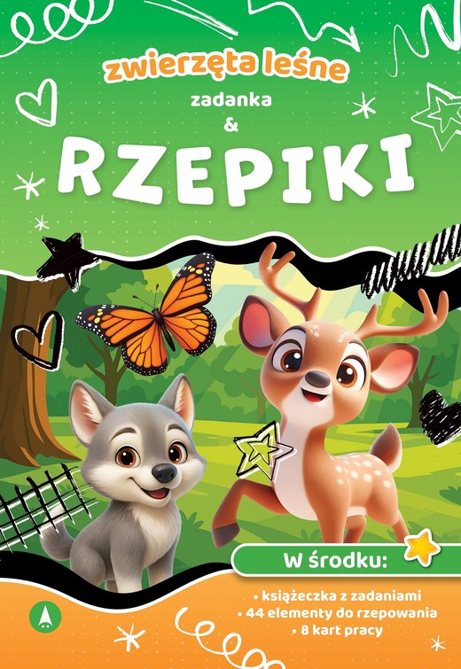 okładka Zwierzęta leśne. Zadanka & rzepiki książka | Wioleta Żyłowska