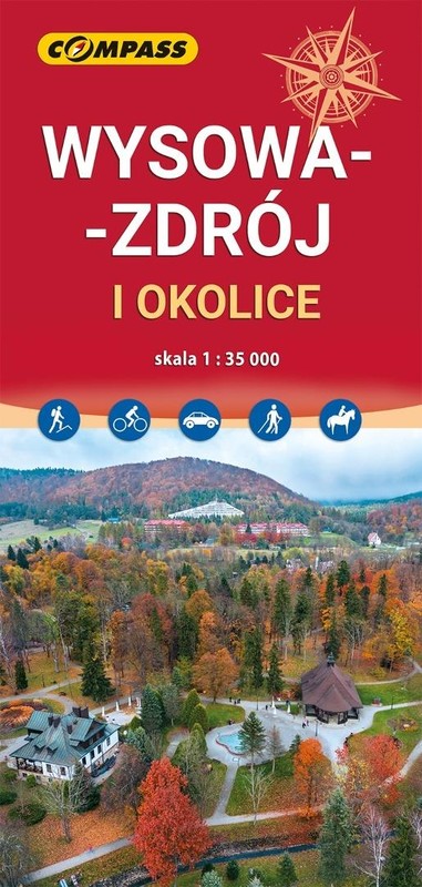 okładka Mapa turystyczna Wysowa-Zdrój i okolice 1:35 000 książka | Praca Zbiorowa