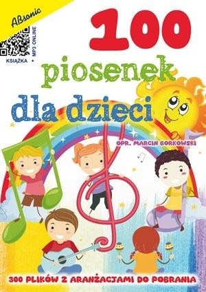 okładka 100 piosenek dla dzieci książka | red. MarcinBorkowski