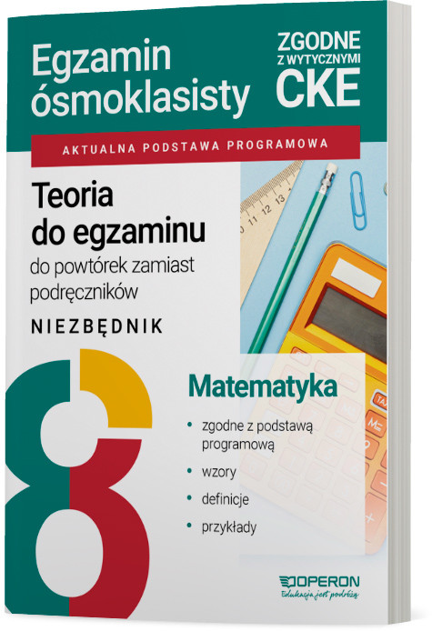 okładka Teoria do egzaminu Egzamin ósmoklasisty 2027 Matematyka Niezbędnik książka | Gałązka Kinga