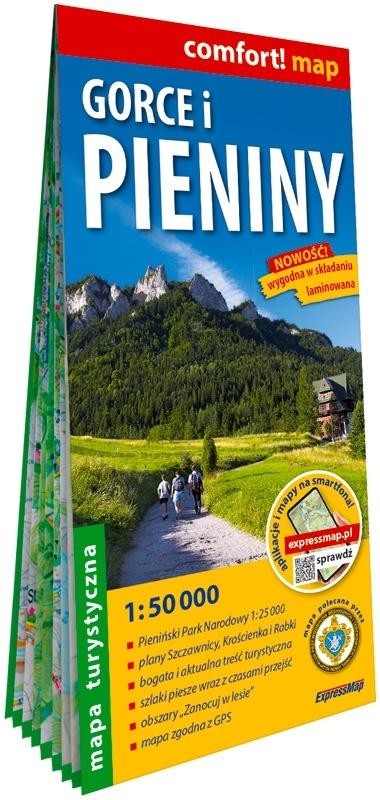 okładka Comfort! map Gorce i Pieniny 1:50 000 mapa książka | Praca Zbiorowa
