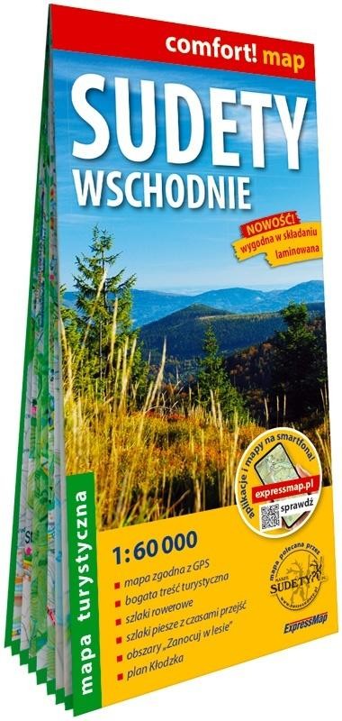 okładka Comfort! map Sudety Wschodnie 1:60 000 laminowana książka | Praca Zbiorowa