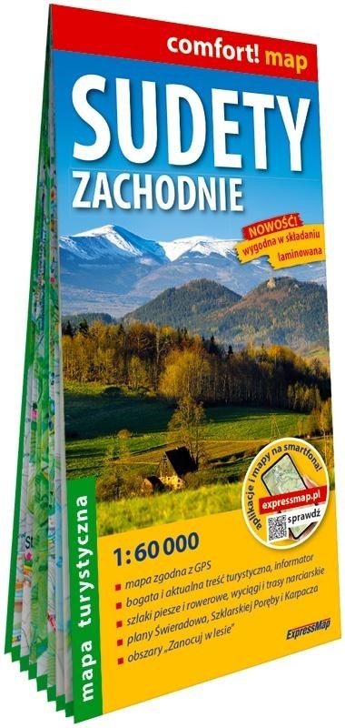 okładka Comfort! map Sudety Zachodnie 1:60 000 laminowana książka | Praca Zbiorowa