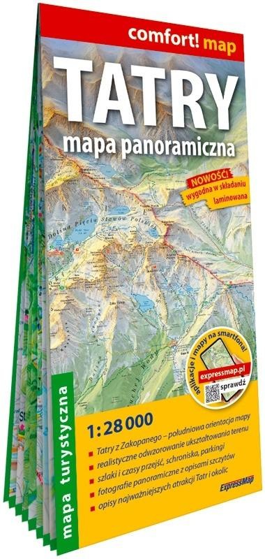 okładka Comfort! map Tatry mapa - panoramiczna 1:28 000 książka | Praca Zbiorowa