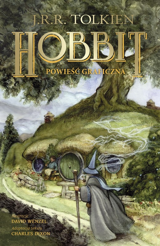 okładka Hobbit albo tam i z powrotem [Powieść graficzna] książka | J.R.R. Tolkien